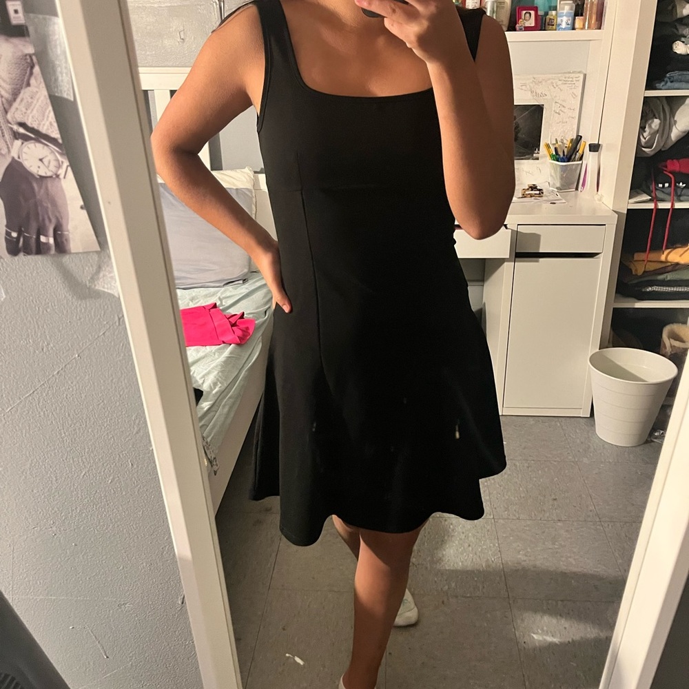 Black skater dress